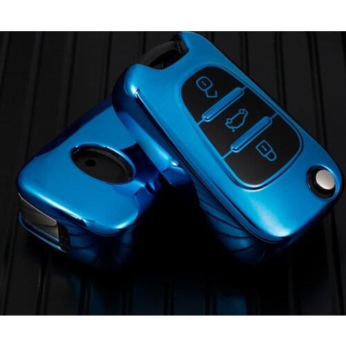 Remote 3 Buttons Foldable Flid TPU Car Key Case Cover For Kia Rio K2 K5 Sportage Sorento Holder Protect Shell Accessories