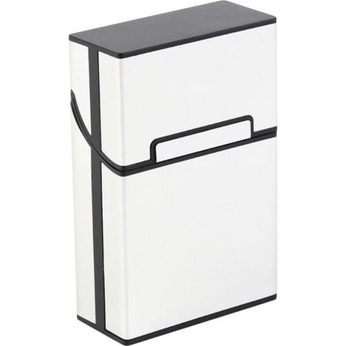 1pcs Light Aluminum Cigar Cigarette Case Tobacco Holder Pocket Box Storage Container Smoking Accessories 6 colors Dropshipping