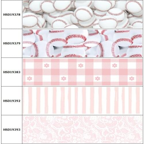 10yard Cartoon Foot Ball Flower Girl Printed Grosgrain Ribbon Accessory Hairbow Headwear Decoration DIY Wholesale OEM 38MM 75MM