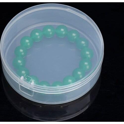 200pcs Round Transparent Plastic Box Jewelry Cosmetic Collections Packaging Container Storage Box Case Free Shipping ZA4344