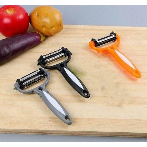 3 In 1 Vegetable Fruit Peeler Blade Grater Multi-functional Stainless Steel Rotary Potato Carrot Vegetable Cutter Kitchen Tools
