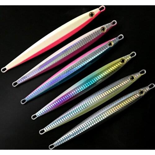 6pcs/lot 17cm160gknife Jigging Metal Spoon High Quality VIB artificial bait boat fishing lures lead fish