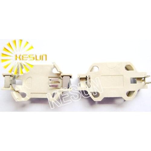 FREE SHIPPING 10PCS x BS-6-2 3V Tin-plated DIP Button Battery Holder for CR2032 CR2016 CR2025 Button Cell