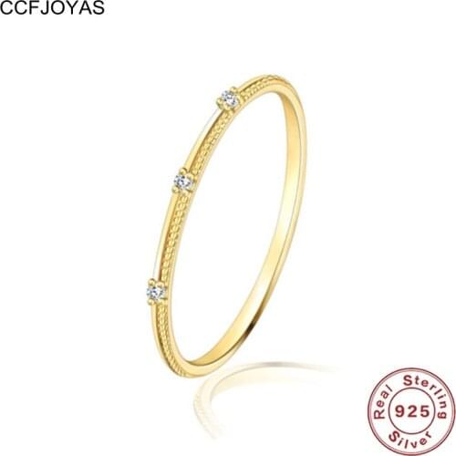 CCFJOYAS Rings With Cubic Zirkonia For Women