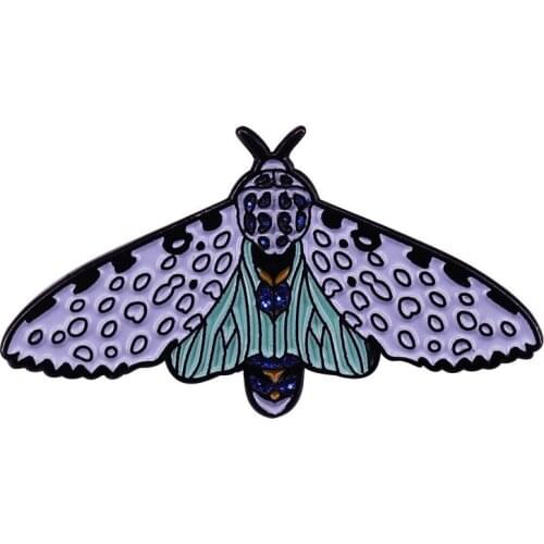 Cartoons Beautiful Butterfly Death Moth Brooch Pins Enamel Metal Badges Lapel Pin Brooches Jackets Fashion Jewelry Accessories