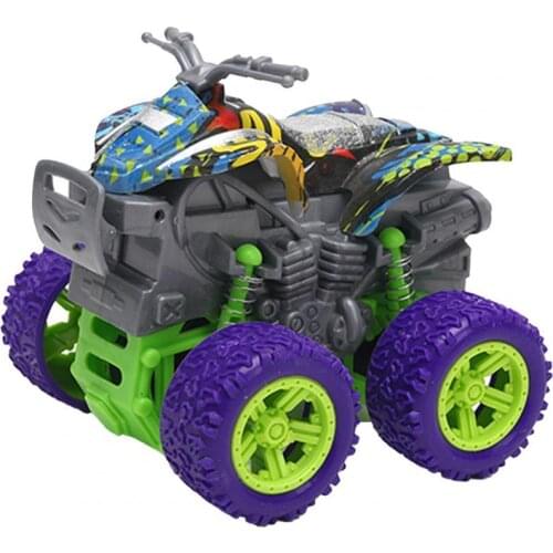 Inertial Double-Sided Stunt Car Bright Color Stunt Car Stylish Functional Metal Toy Car Four-Wheel Drive for Gift