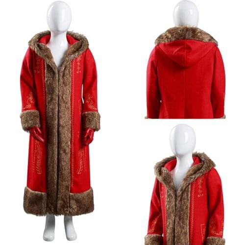Movie The Christmas Chronicles 2 Mrs. Claus Cosplay Costume Coat Gloves Outfits Halloween Carnival Suit Girl Christmas Gift