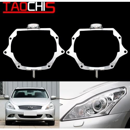 Taochis frame adapter module DIY Bracket Holder for Infiniti 2010 G Hella 3 5 Projector lens Retrofit frame with AFS AFSL