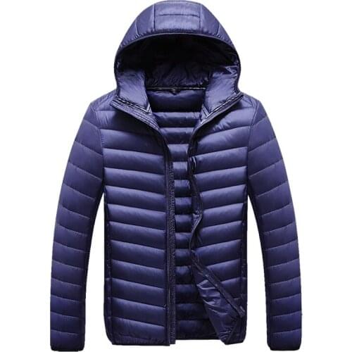 2020 Winter Men Down Jacket Portability Warm 90% White Duck Down Hooded Man Coat jaqueta masculino chaqueta hombre