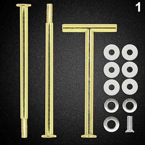 2015 New Multi-Style 2 Or 3 Tier Plate Handle Fitting Hardware Rod Tool Cake Plate Stand Christmas Gift 6LQM