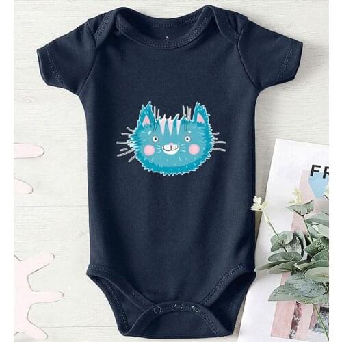 Newborn Clothing Cartoon Print Clothing for Babies Kids Summer Clothes Cotton Toddler Romper Long Sleeve Baby Clothes