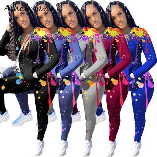 Autumn and winter ladies sports suit sportswear two-piece hoodie pants suit dye clothes