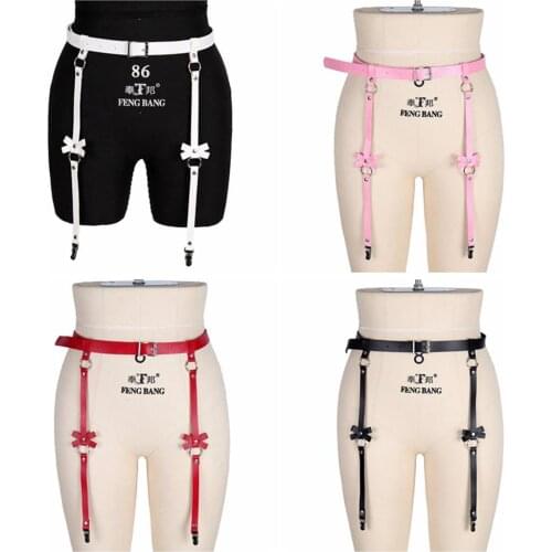 Fetish Fashion Thigh Bands Harness Belt Sexy Lingerie Adjust Waist Belt Suspender Goth High Waisted Wedding Garters Stocking