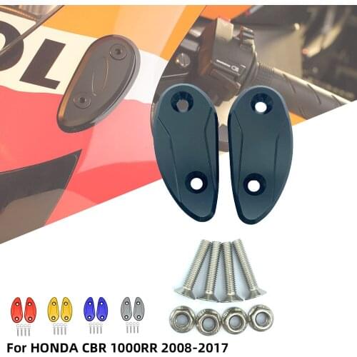 REALZION Motorcycle Rear View Base Mirror Chassis Decorative Block Mirrors Code for HONDA CBR1000RR CBR 1000RR 2008 - 2017 2016