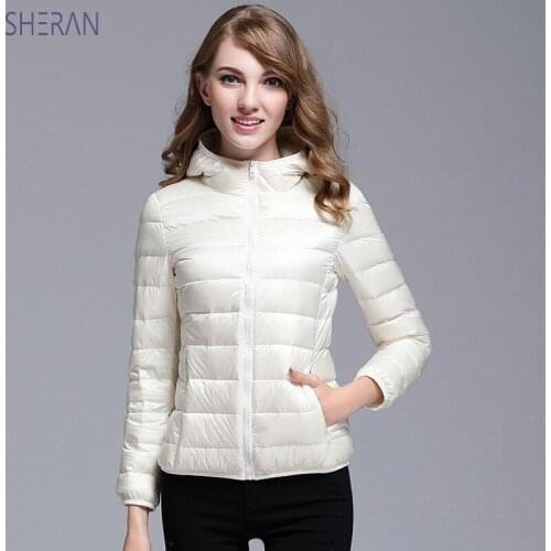 SHERAN 2018 New Womens Coat With Hood Women Hoodies Slim Fit Outwear Coats Plus Size Jackets For Women 4XL 5XL 6XL Light Jackets