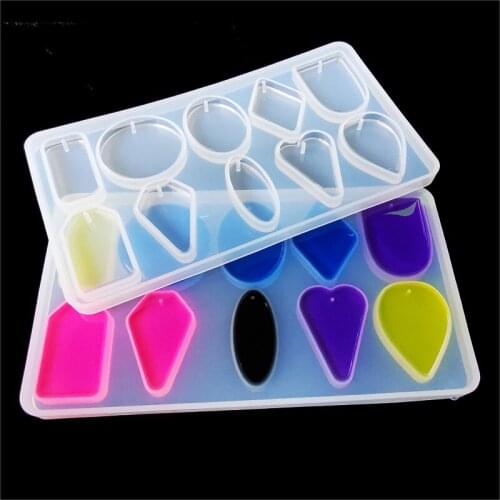Silicone Mold DIY Jewelry Making Necklace Pendant Molds Handmade Crafts Geometric Shape Professional Epoxy Resin Gifts