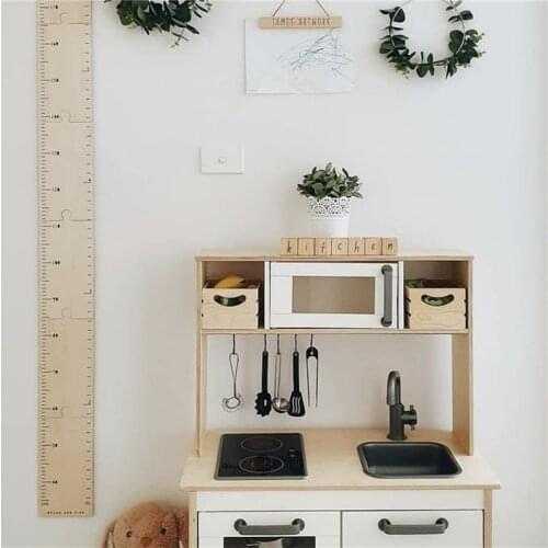 Nordic Baby Kids Wooden Growth Chart Record Height Measurement Ruler Boys Girls Childs Room Nursery Wall Decoration Best Gifts