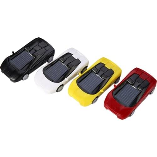 Solar Car Creative Toy Car Gift Yellow