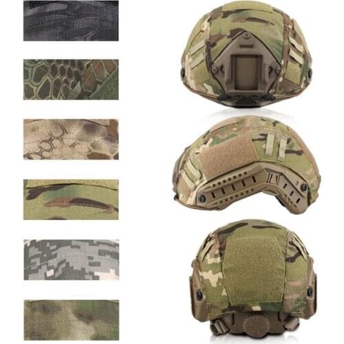 Tactical Military Fast Helmet Covers Camouflage Cover Cloth Airsoft CS Paintball Shooting Helmet Equipment For FAST Helmet Gear