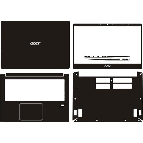 Carbon fiber Leather Laptop Sticker Decal Skin Cover Protector for Acer SF314-54 14-inch