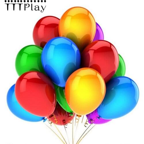 High Quality 10pcs/lot 12 Inch Colorful Latex Pearl Balloon Inflatable Wedding Decoration Air Ball Happy Birthday Party Supplies