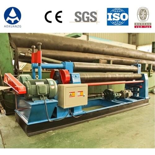 W11-16x2500 Automatic Metal Rolling Machine 3-Roller Plate Bending Machine