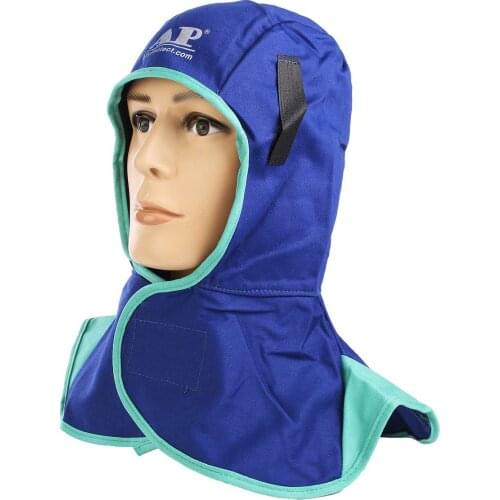Welding Neck Protective Head Cap Welding Hood Dustproof Flame Retardant Welding Soldering Protection Neck Hood Safety Helmet