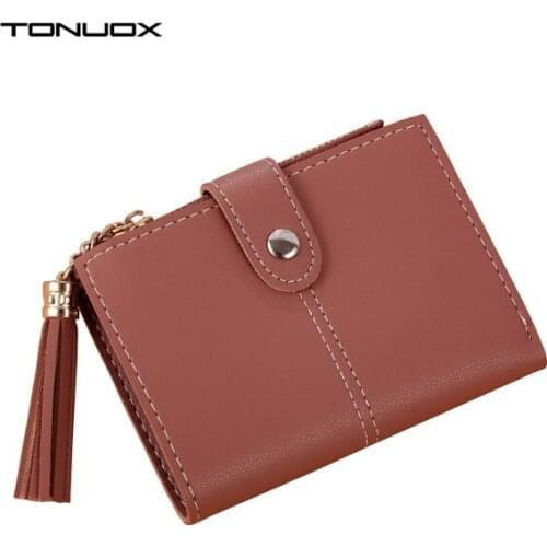 Wallets Lady Purses Hasp Zipper Women Coin Purse Good Quality Short Wallet Cards ID Holder Female Moneybags Pocket Tassels Bags