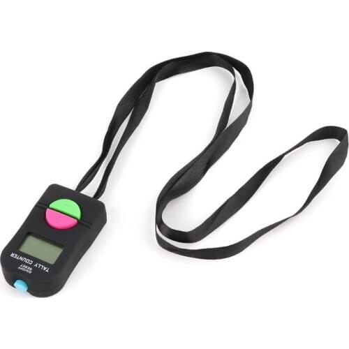 0-9999 Digital Tally Counter LCD Electronic Manual Clicker ABS Finger Counter