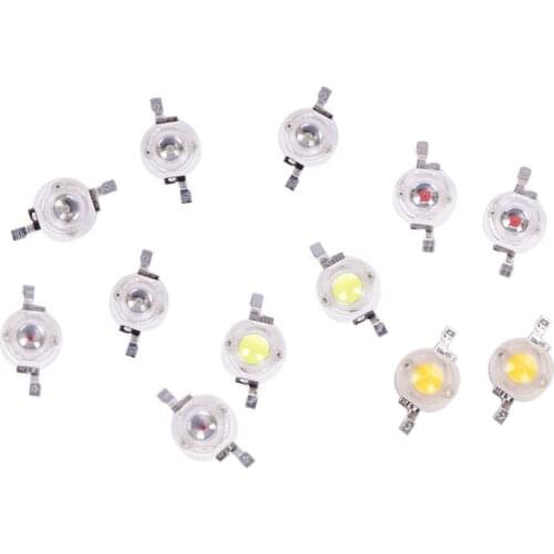 10pcs/lot 1W High-Power LED lamp Bulb Diodes Highlighting Lights Bead HighPower Lamp Beads 1.5cm*0.8cm