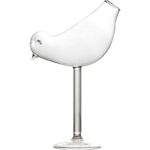 150ml Creative Bird-shaped Cocktail Glasses Transparent Lead-free High Shed Glass Wine Glass Goblet Whiskey Beer Drinking Cup