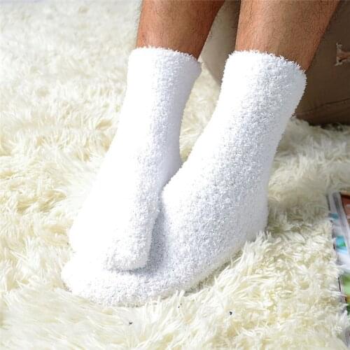 2019 Extremely Cozy Cashmere Socks Men Women Winter Warm Sleep Bed Floor Home Fluffy Q1FE