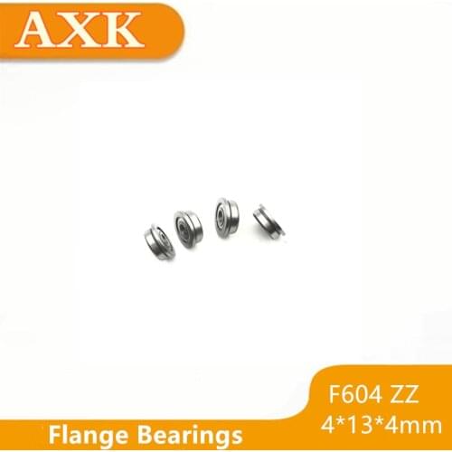 2019 Time-limited Rushed Free Shipping 10pcs F604zz F604 Flange Miniature Ball Bearings 4*13*4mm For 3d Printer