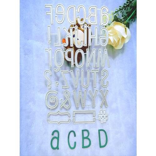 26 capital letters, words Metal Cutting Dies for DIY Scrapbooking Album Paper Cards Decorative Crafts Embossing Die Cuts