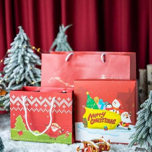 5pcs~10pcs Christmas Eve Romantic Fashion Baking Snacks Egg Tart Biscuit Cake Packaging Box Thank You Gift