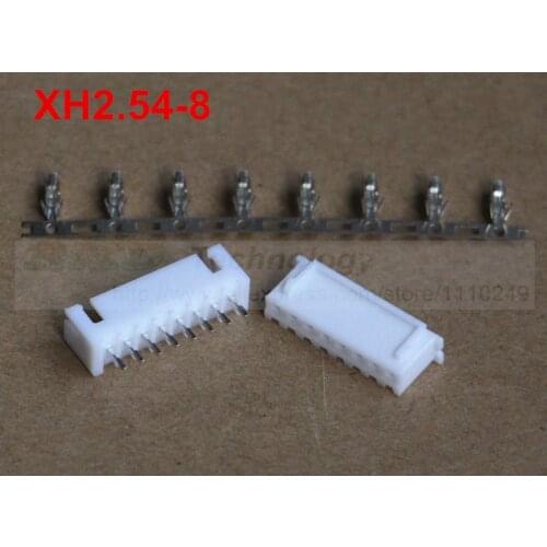 50set/lot XH2.54 - 8p 2.54 mm connector 50 pcs female housing + 50pcs male header + 400pcs terminal 2.54mm 8pin free shipping