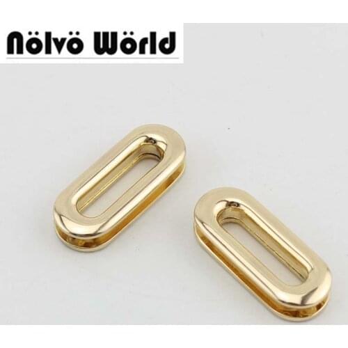 50pcs 4 colors 25X6mm 1 Inch Oval grommet fashion bags purse sewing hardware oval eyelets in screws