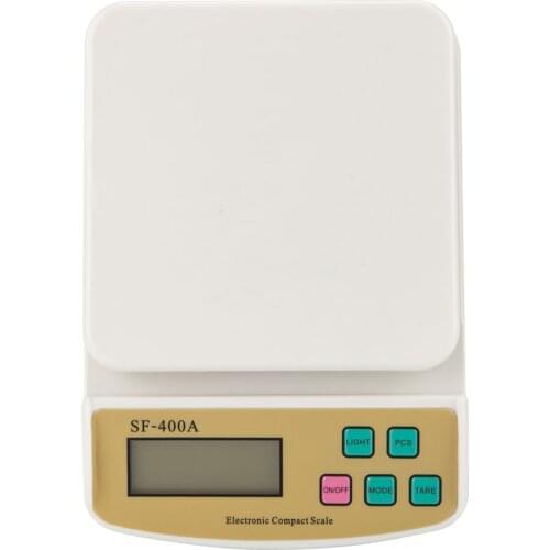 400A 10KG/1G Kitchen Mail LCD Digital Scale White
