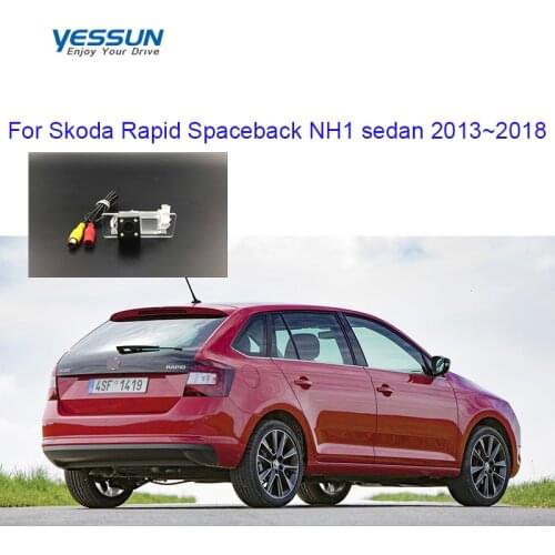 Yessun License plate camera For Skoda Rapid Spaceback NH1 sedan 2013~2018 Car Rear View camera Parking Assistance