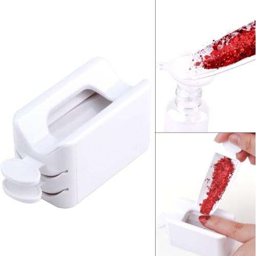 Nail Powder Recycling Box French Dipping Powder Collection Container Double Layer Portable Storage Case Manicure Accessories