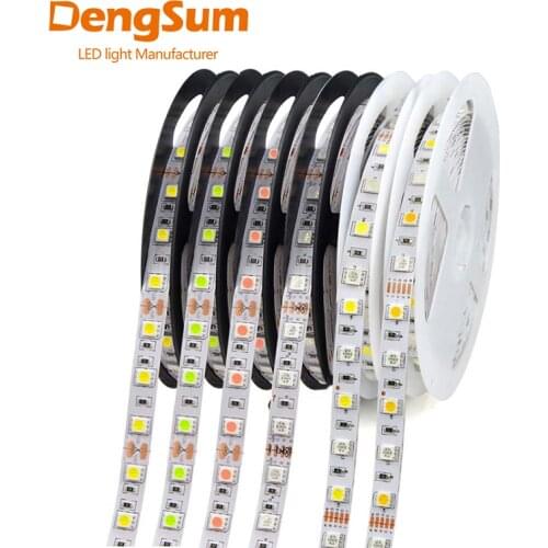 [DENGSUM]5M 300Leds waterproof RGB Led Strip Light 2835 DC12V 60Leds/M Fiexble Light Led Ribbon Tape Home Decoration Lamp