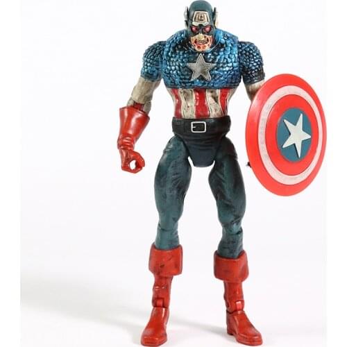 Marvel Zombie Captain America 7" Collection Action Figure PVC Model Figurals
