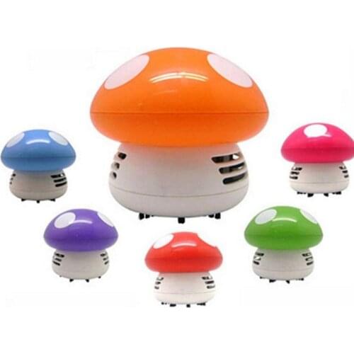 Mini Vacuum Cleaner 6 Colors Cute Mini Mushroom Corner Desk Table Dust Vacuum Cleaner For Car Home Computer Sweeper High Quality