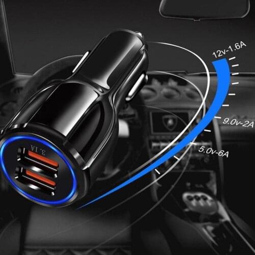 Mini 18W Fast Charger USB Cigarette lighter Adapter 5T For Xiaomi plus 3.0 Mobile One Charging Charge Car-Charger Phones Au V9Y9