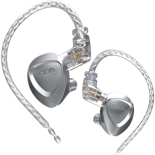 CCA CKX 1DD+6BA Hybrid Driver In-ear Earphones with Zinc Alloy Shell, Detachable Gold-plated Recessed 0.75mm 2Pin Cable