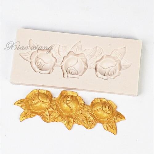 XiaoXiang Pretty Flowers Silicone Molds Wedding Cake Decorating Tools Fondant Chocolate Clay Molds For Baking Resin Molds M2036