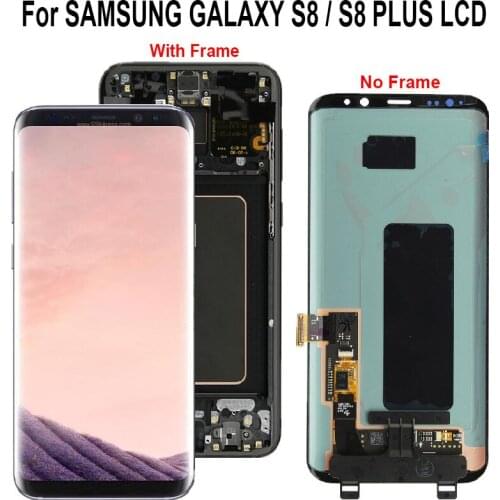 New Original LCD For Samsung Galaxy S8 G950 G950F Galaxy S8 Plus G955 Display Touch Screen Digitizer Assembly Replacement Parts