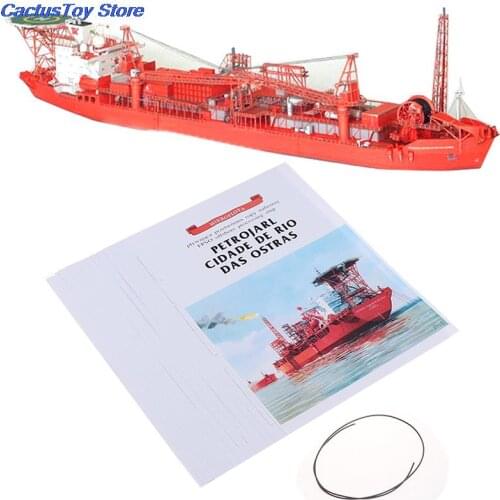 1:400 Norwegian FPSO Offshore Floating Production Tanker 3D Paper Model Ship