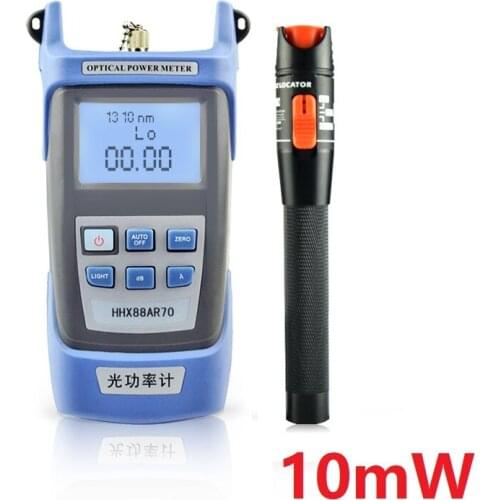 2 in 1 Optical Fiber Tester Kit with Optical Power Meter Visual Fault Locator Red Caneta Pen 10mw VFL