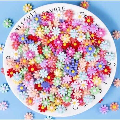 20pcs/lot Resin Flower Embellishments Flatback Cabochon Scrapbook Home Wedding Decoration Craft Resin Cabochon
